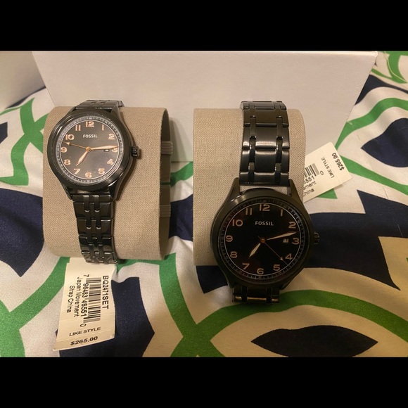 Fossil His/Her Watch Set - Picture 2 of 7